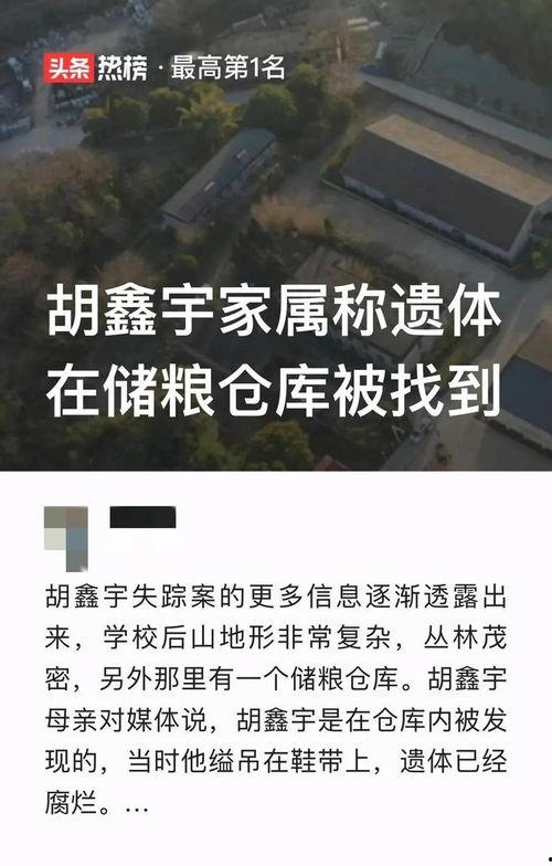 胡鑫宇最新消息爆料,揭秘背后惊人真相  第1张